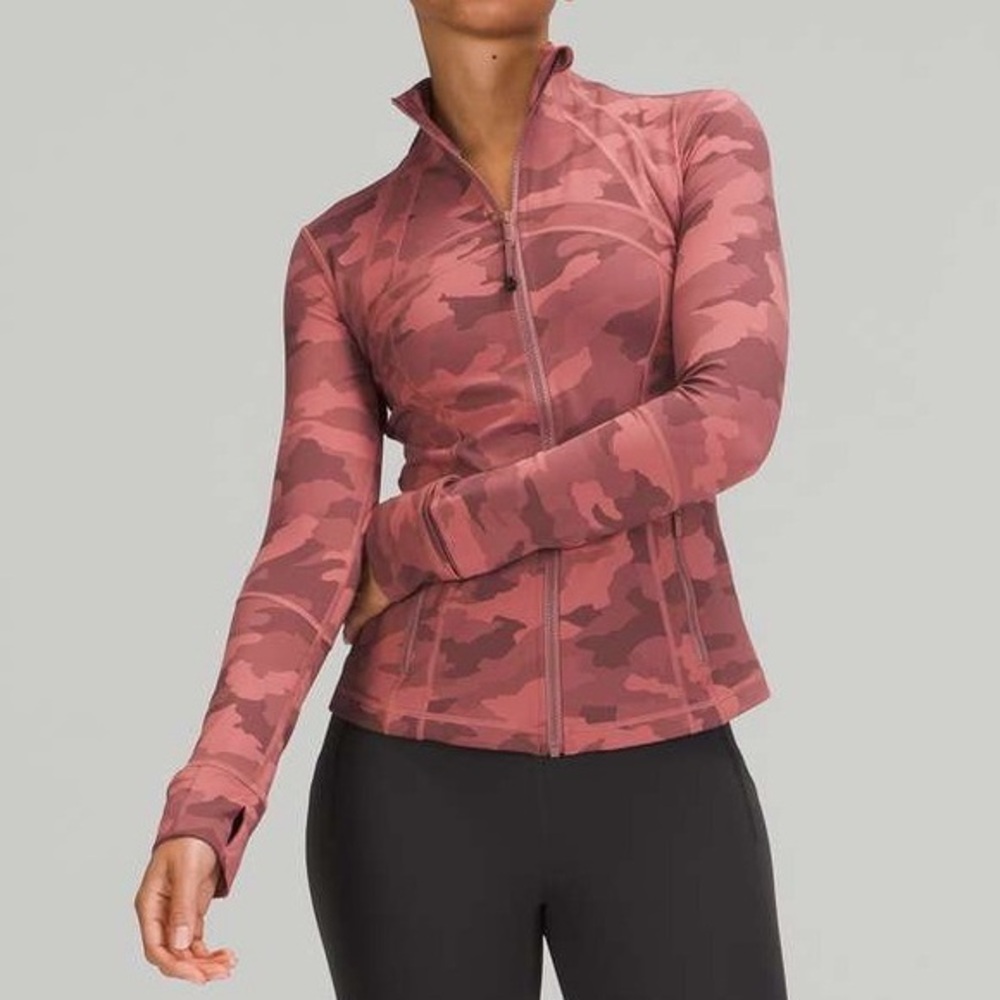 Lululemon Define Jacket Heritage 365 Camo Brier Rose Multi Pink Size 0